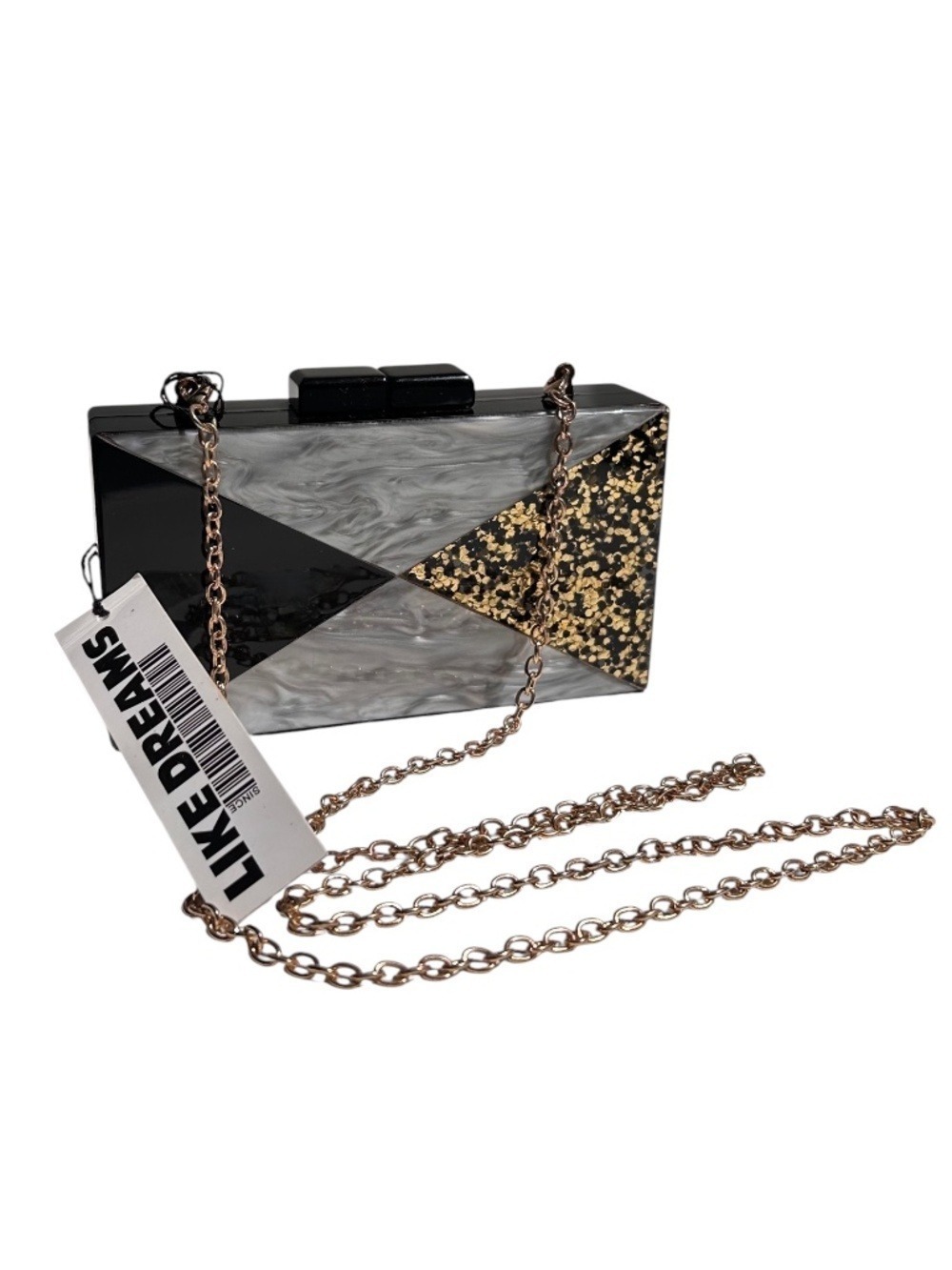 NWT Like Dreams Acrylic Crossbody / Clutch Purse
